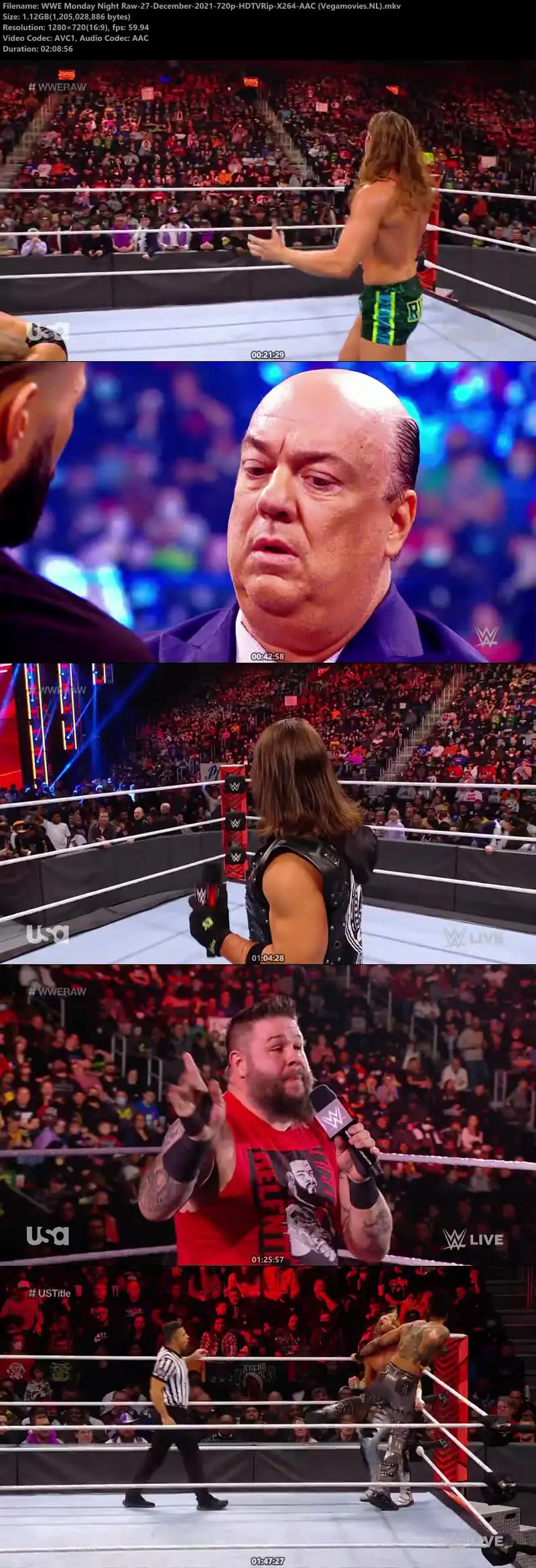 WWE Monday Night Raw 27th December Screenshot 1 WWE Monday Night Raw 27th December Screenshot 1