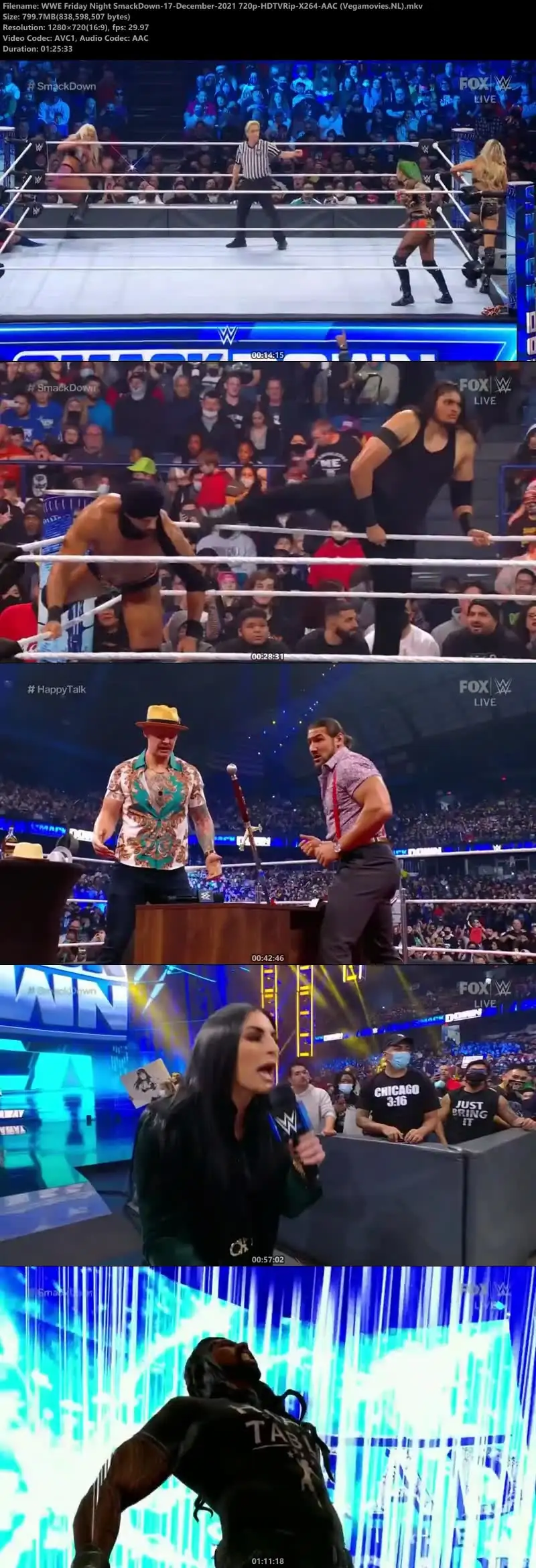 WWE Friday Night SmackDown 17th December Screenshot 1