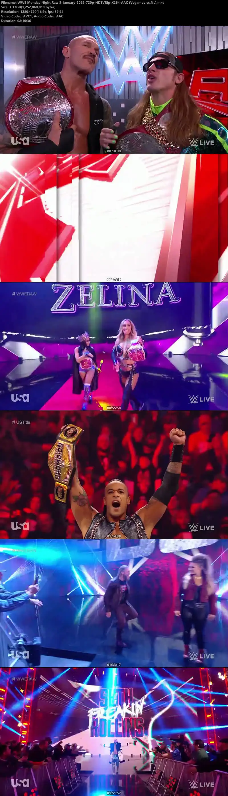 WWE Monday Night Raw 3rd January Screenshot 1